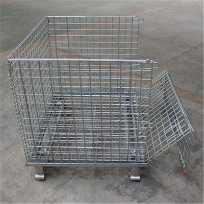 1500kg Loading Capacity SS Filter Mesh  Wire Mesh Cages Can Folding And Moving